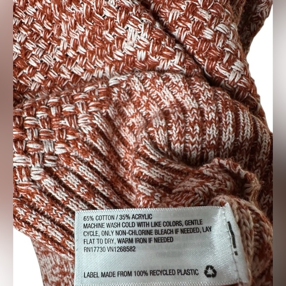 Universal Thread Marled Rust & Cream Knit Sweater Size Large - Picture 5 of 7